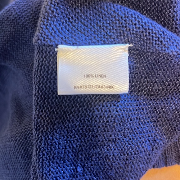 Eileen Fisher Linen sweater with details L - Picture 8 of 8